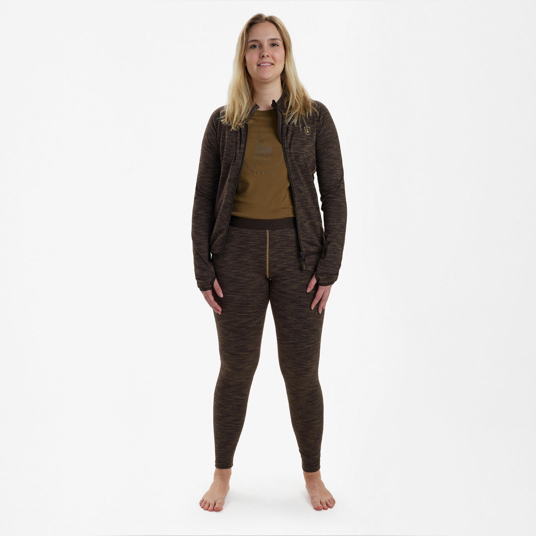 Deerhunter Lady Insulated Leggings Brown Melange 34