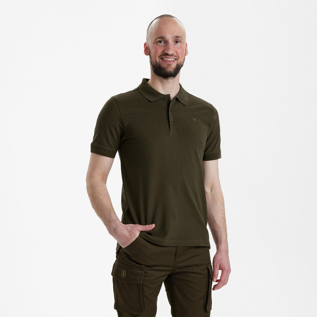 Deerhunter Harris Polo Shirt Deep Green