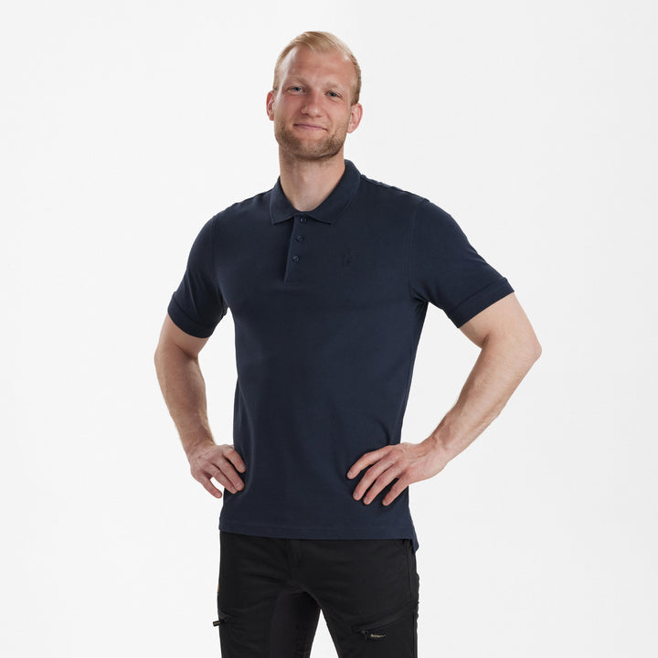 Deerhunter Harris Polo Shirt Dark Blue