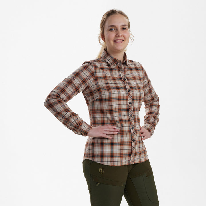 Deerhunter Lady Louisa Shirt Orange Check