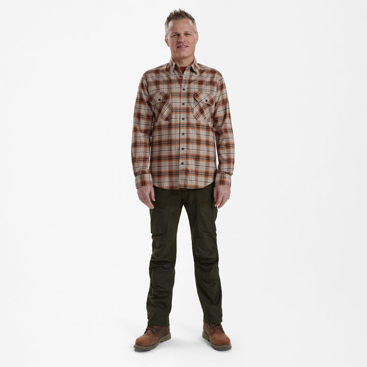 Deerhunter Louis Shirt Orange Check