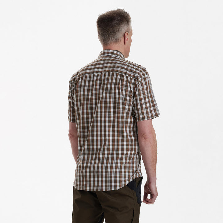 Deerhunter Jeff Shirt S/S Brown Check