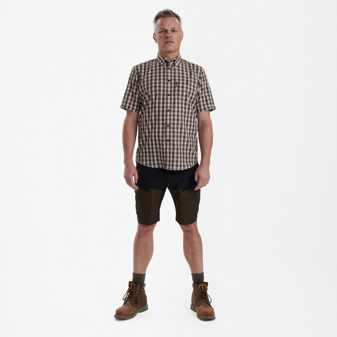 Deerhunter Jeff Shirt S/S Brown Check