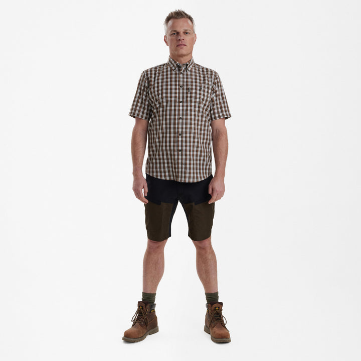 Deerhunter Jeff Shirt S/S Brown Check