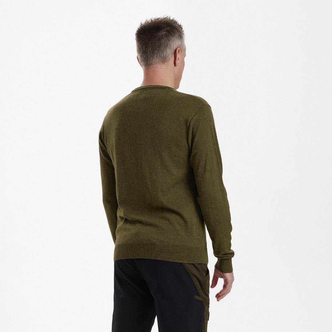 Deerhunter Kingston Knit with O-neck Cypress