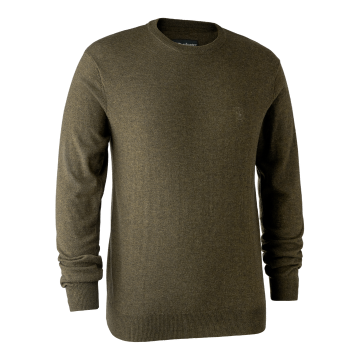 Deerhunter Kingston Knit with O-neck Cypress 2XL