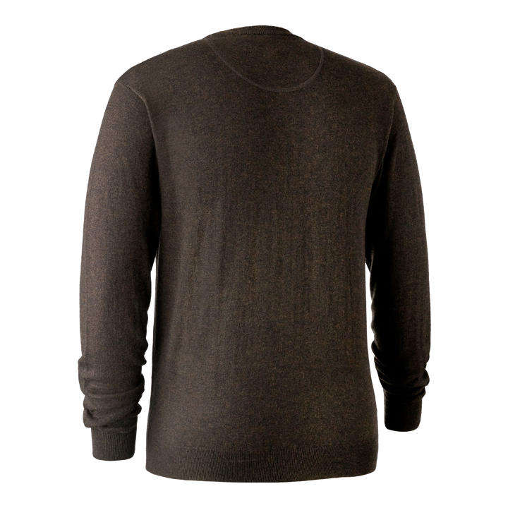 Deerhunter Kingston Knit with O-neck Dark Elm