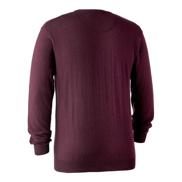 Deerhunter Kingston Knit with O-neck Burgundy 3XL