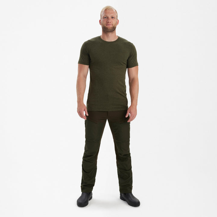 Deerhunter Basic 2-pack T-Shirt Adventure Green melange