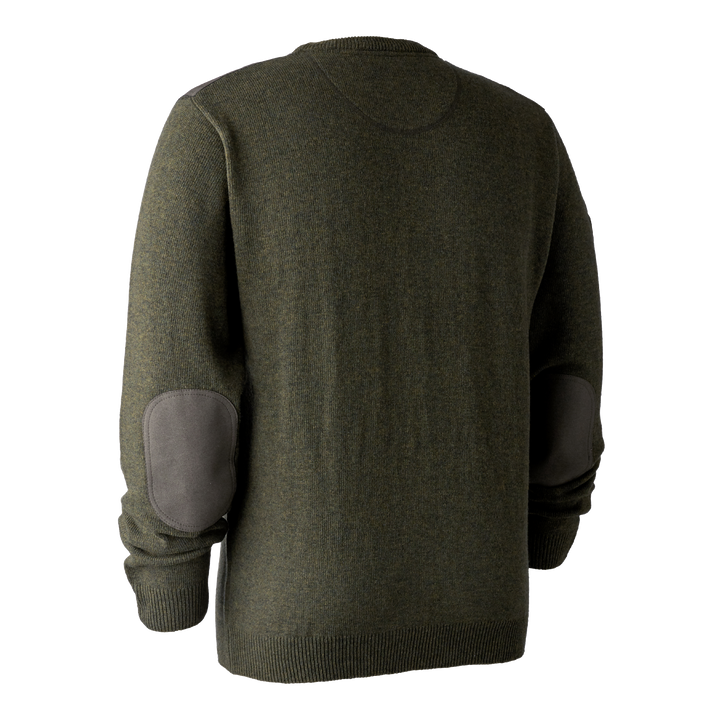 Deerhunter Sheffield Knit with O-neck Green Melange 2XL