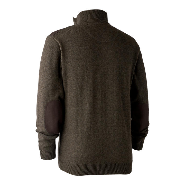 Deerhunter Sheffield Knit with zip-neck Dark Elm 2XL