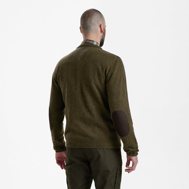 Deerhunter Sheffield Knit with V-neck Cypress