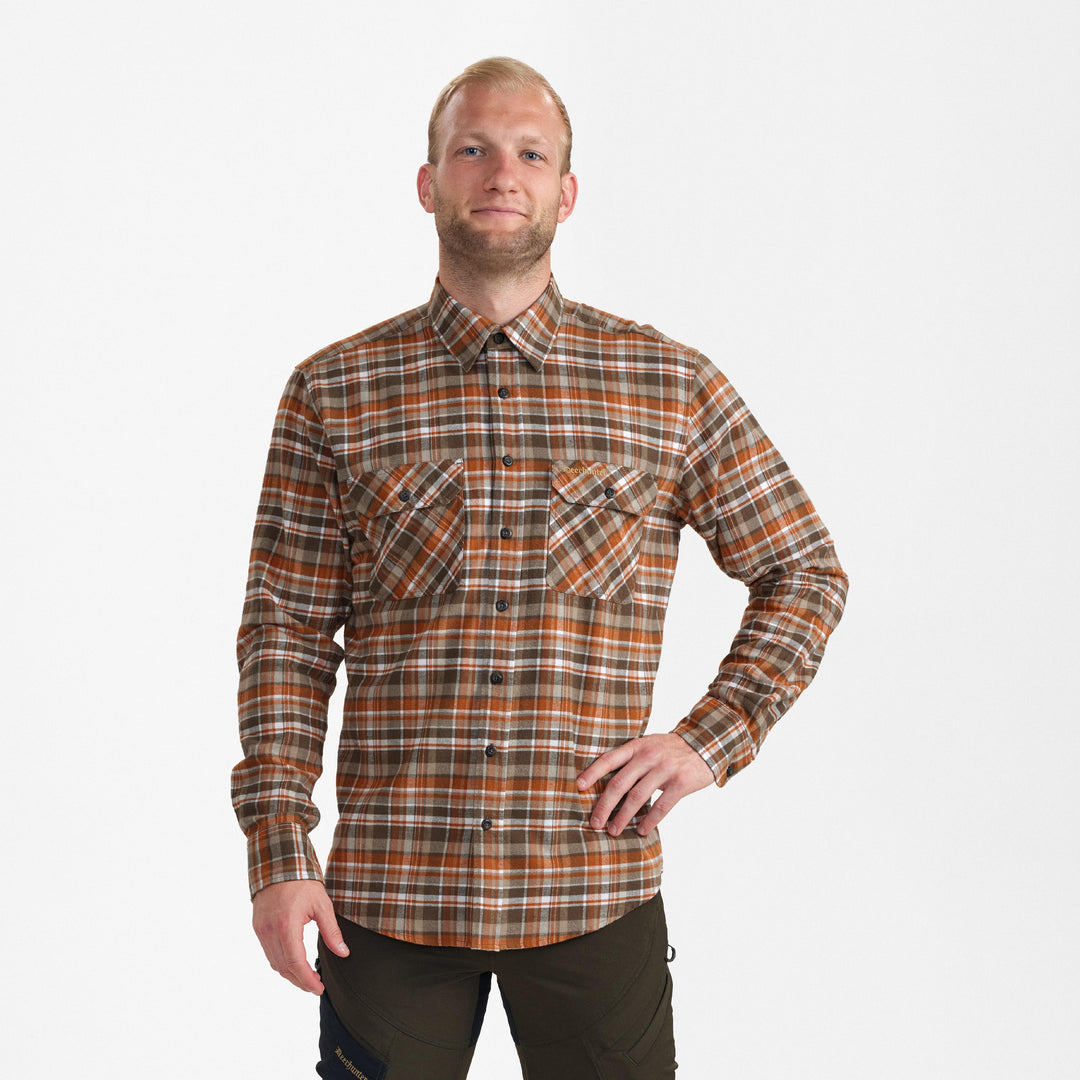 Deerhunter Andrew Shirt Orange Check 39/40