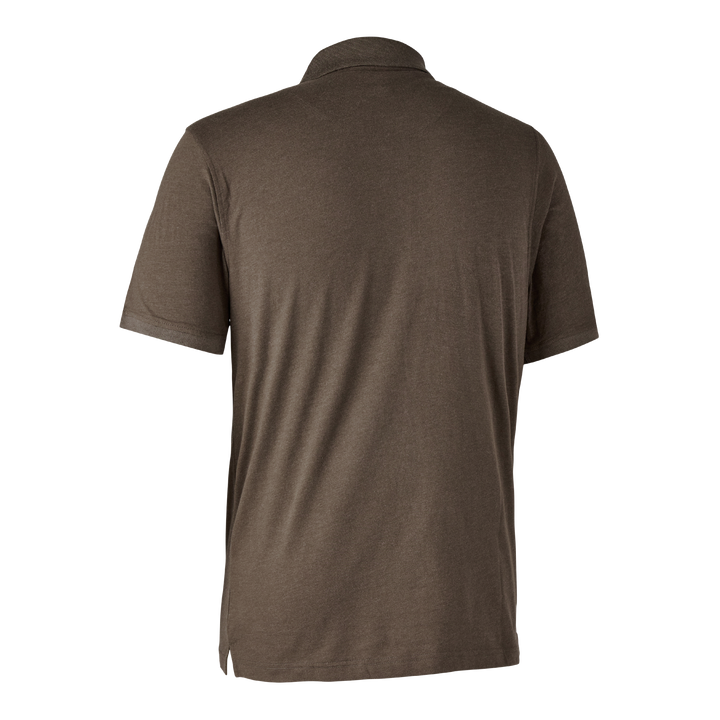 Deerhunter Gunnar Polo Shirt Brown Leaf melange