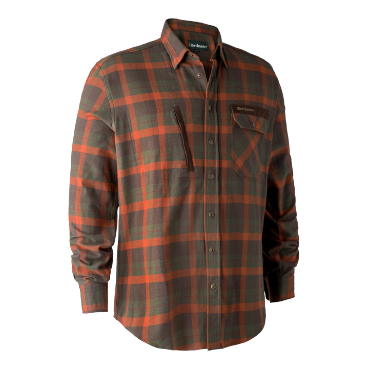 Deerhunter Ethan Shirt Orange Check