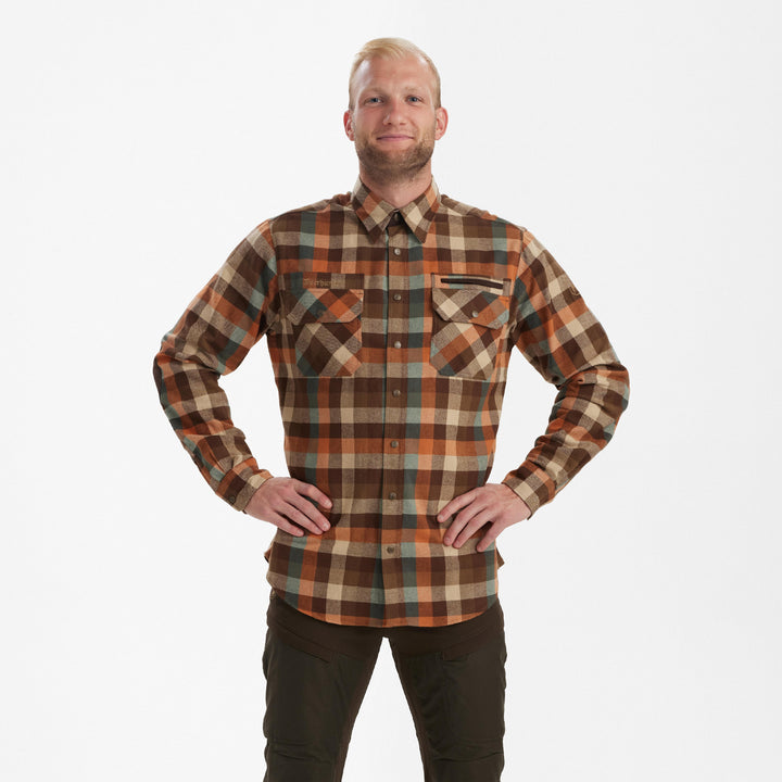 Deerhunter James Shirt Brown Check