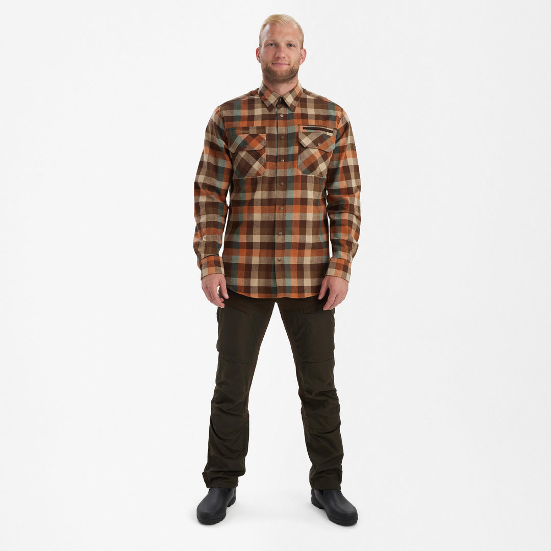 Deerhunter James Shirt Brown Check