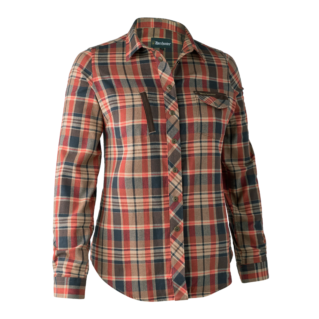 Deerhunter Lady Athena Shirt Orange Check