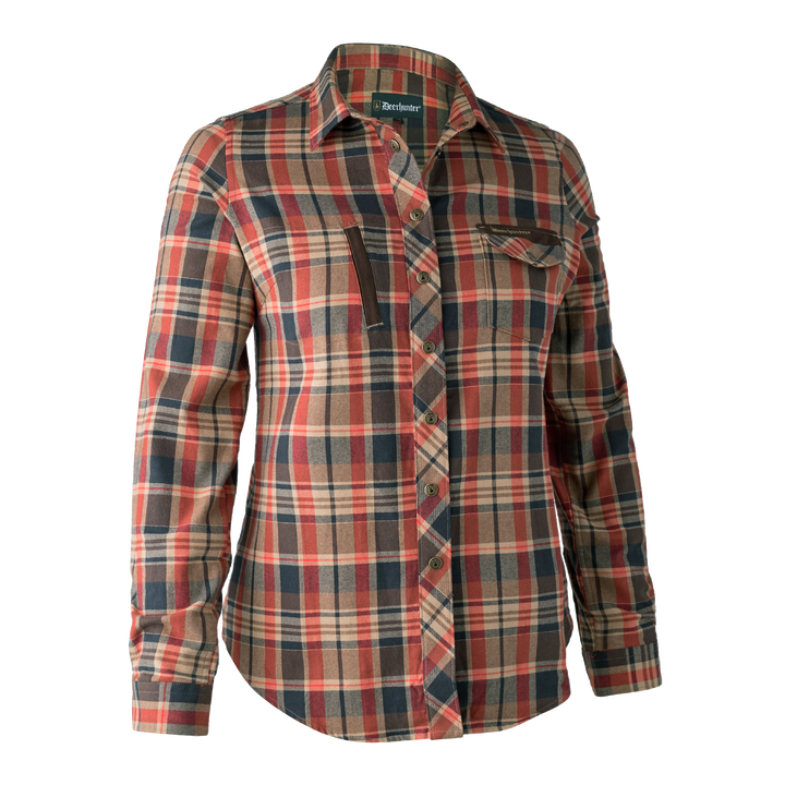 Deerhunter Lady Athena Shirt Orange Check