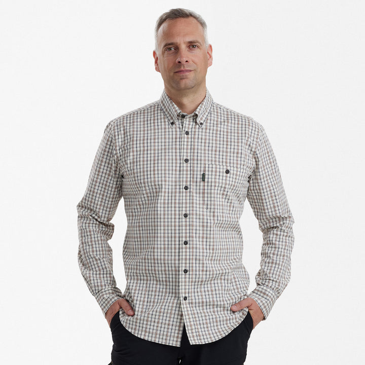 Deerhunter Henry Shirt  Green Check