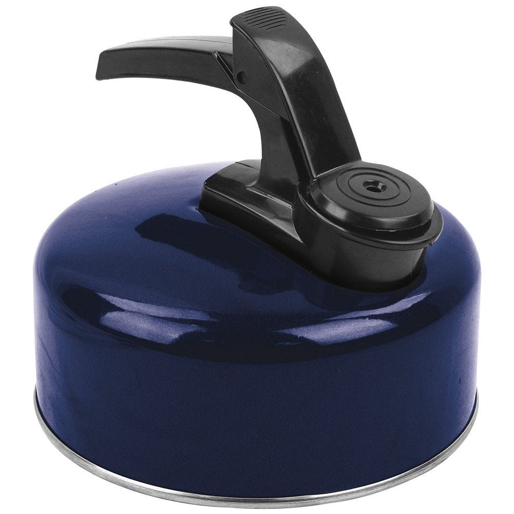 Highlander Small Aluminium Whistling Kettle Dark Navy Blue