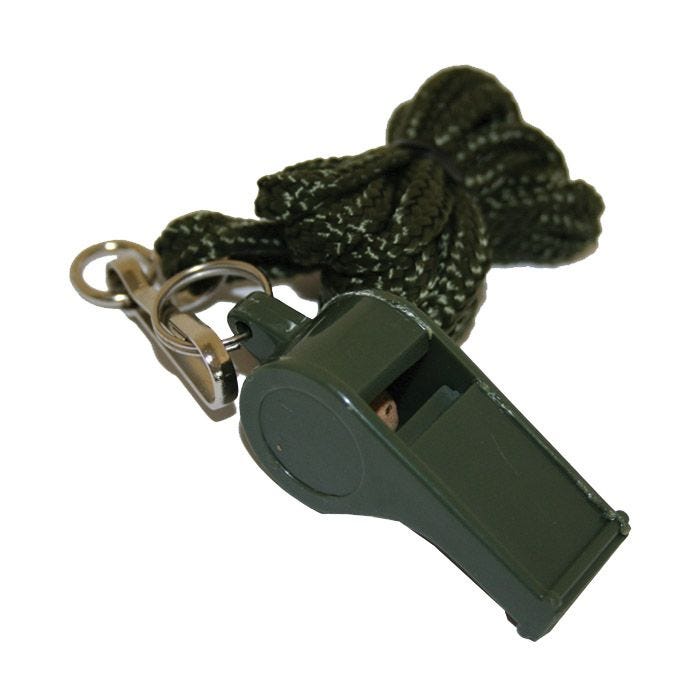 Highlander Referee Whistle Green