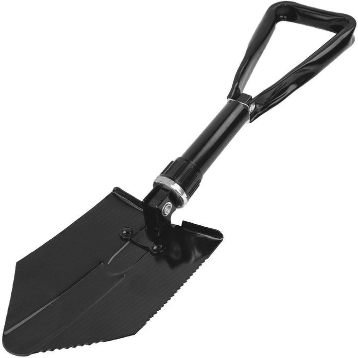 Highlander Double Folding Shovel Black