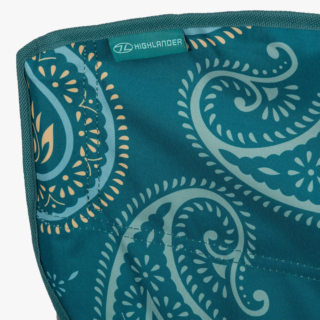 Highlander Stirling Camping Chair 2 Pack Paisley Teal