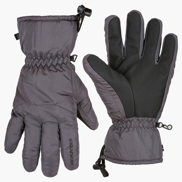 Highlander Ski Gloves Charcoal