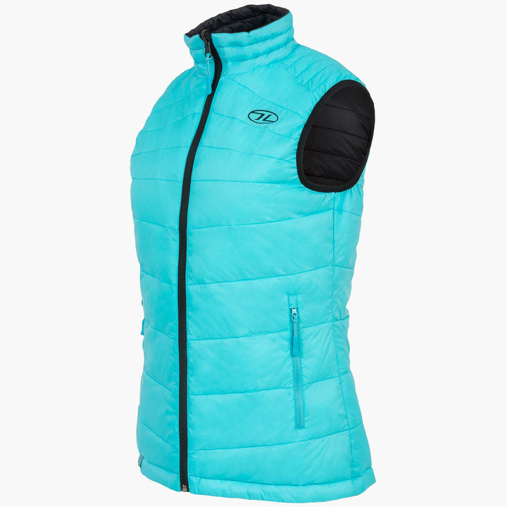 Highlander Reversible Gilet Womens Black Aqua