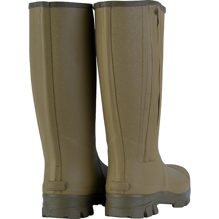 Jack Pyke Ashcombe Zipped Wellington Boots Light Olive