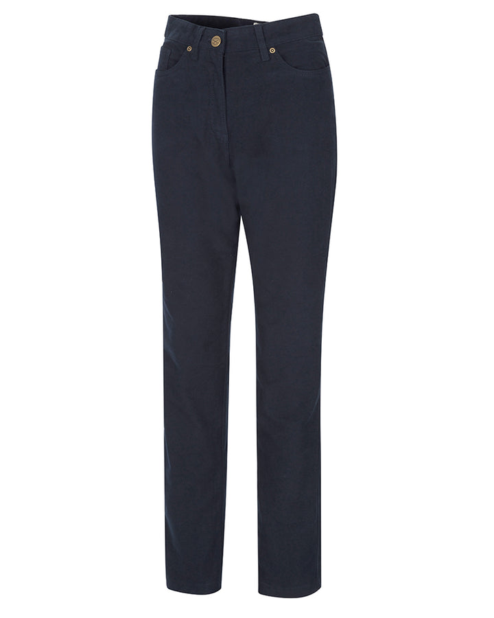 Hoggs Of Fife Catrine Ladies Technical Stretch Moleskin Jean Midnight Navy