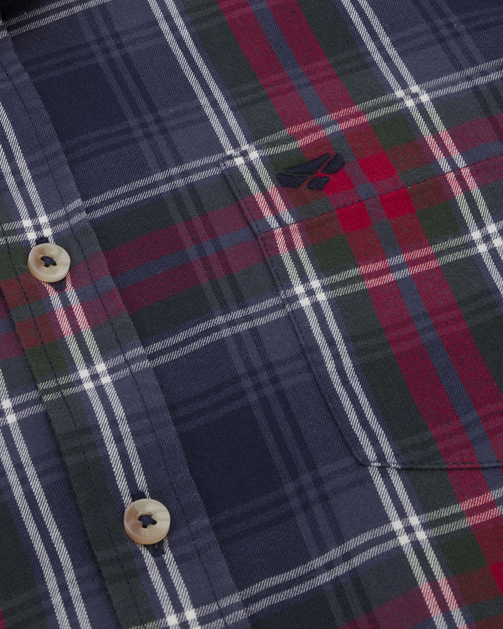 Hoggs Of Fife Tentsmuir Flannel Shirt Red/Black