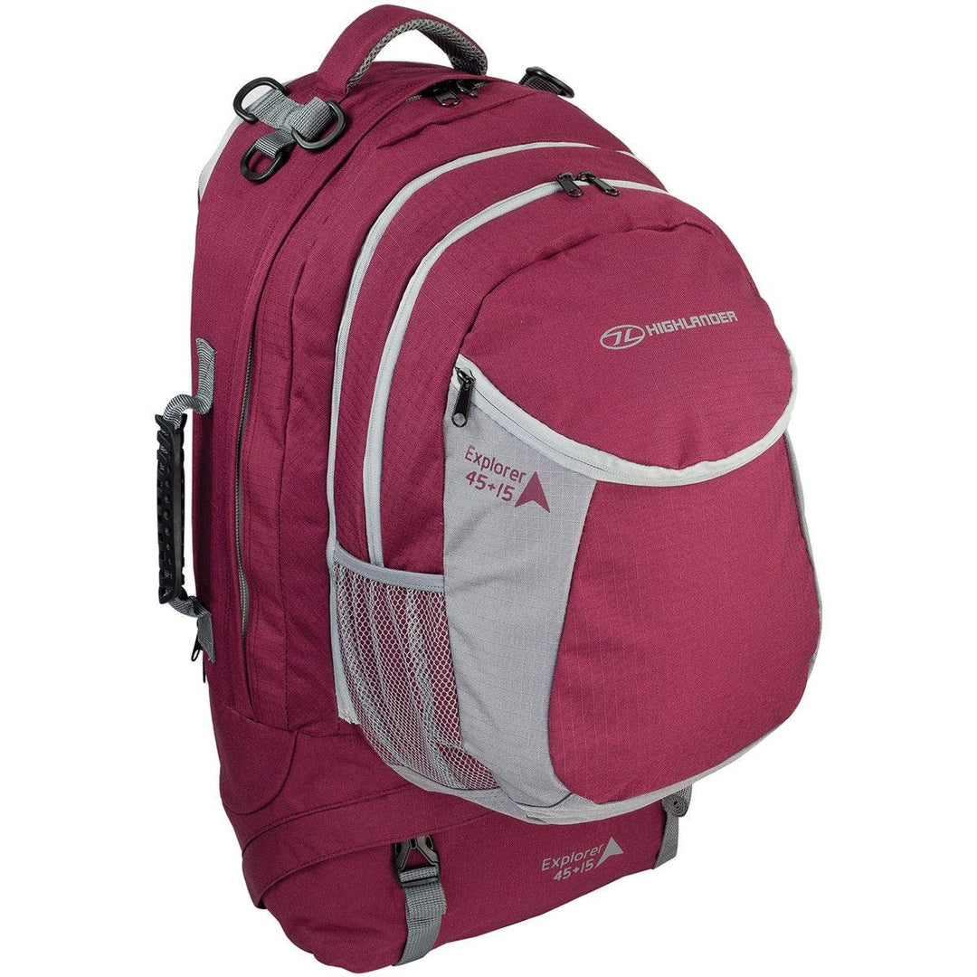 Highlander X-plorer Ruckcase 45+15L Raspberry