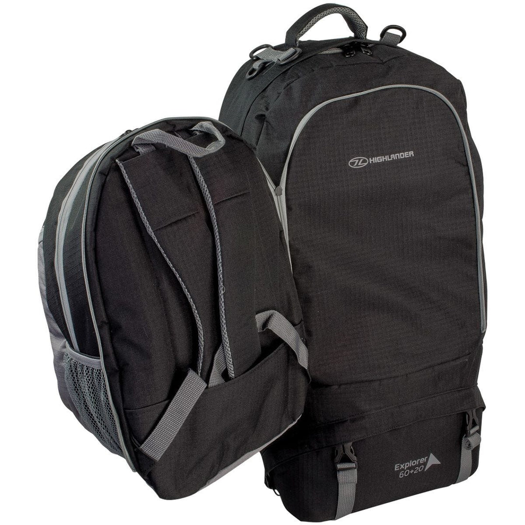 Highlander X-plorer Ruckcase 60+20L Black