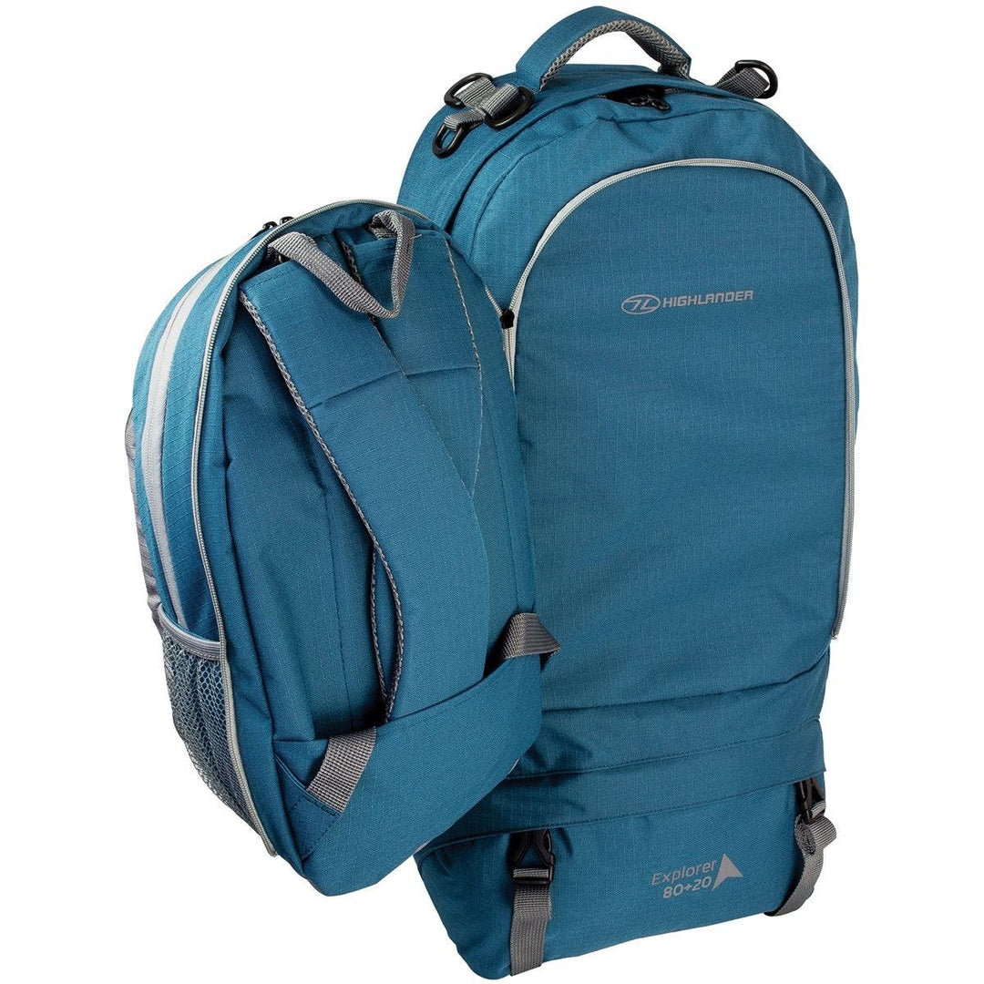 Highlander X-plorer Rucksack 80+20L Teal