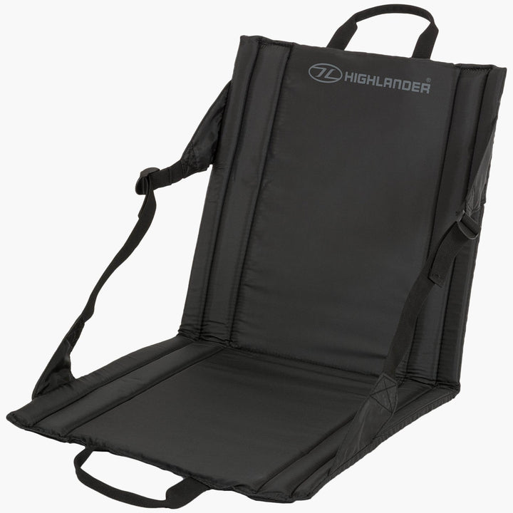 Highlander Folding Outdoor Seat Black