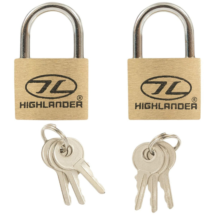 Highlander 20mm Brass Padlocks 2 pcs.