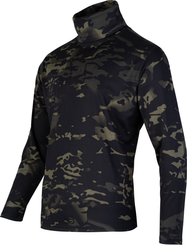 Viper Tactical Roll Neck Top V-Cam Black