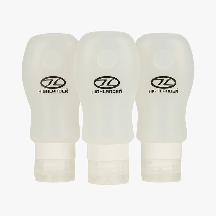 Highlander Silicone Travel Bottles 3 Pack