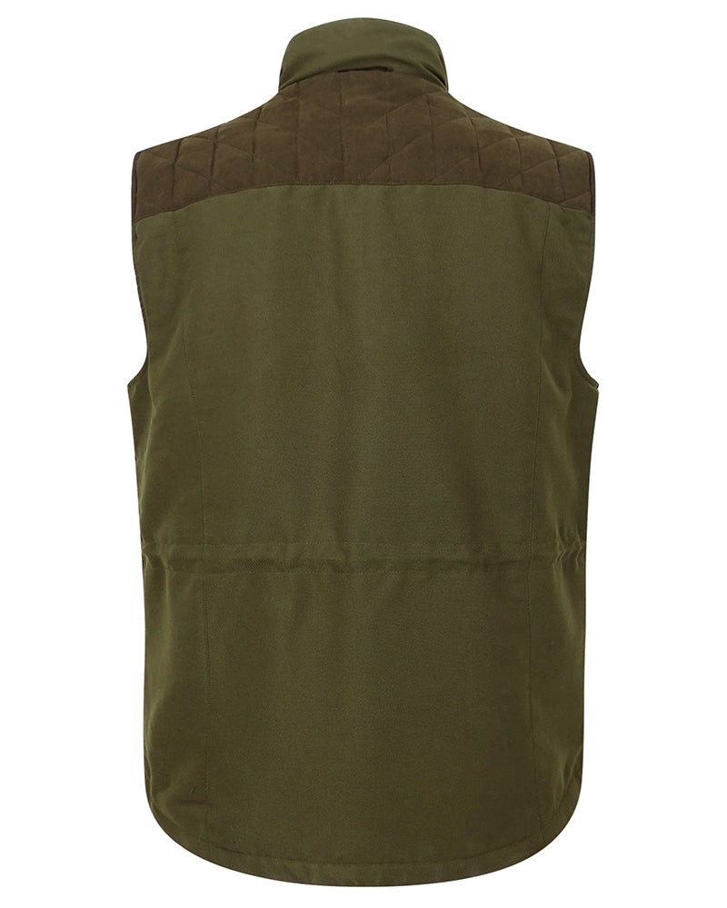 Hoggs Of Fife Kincraig Field Waistcoat Olive Green