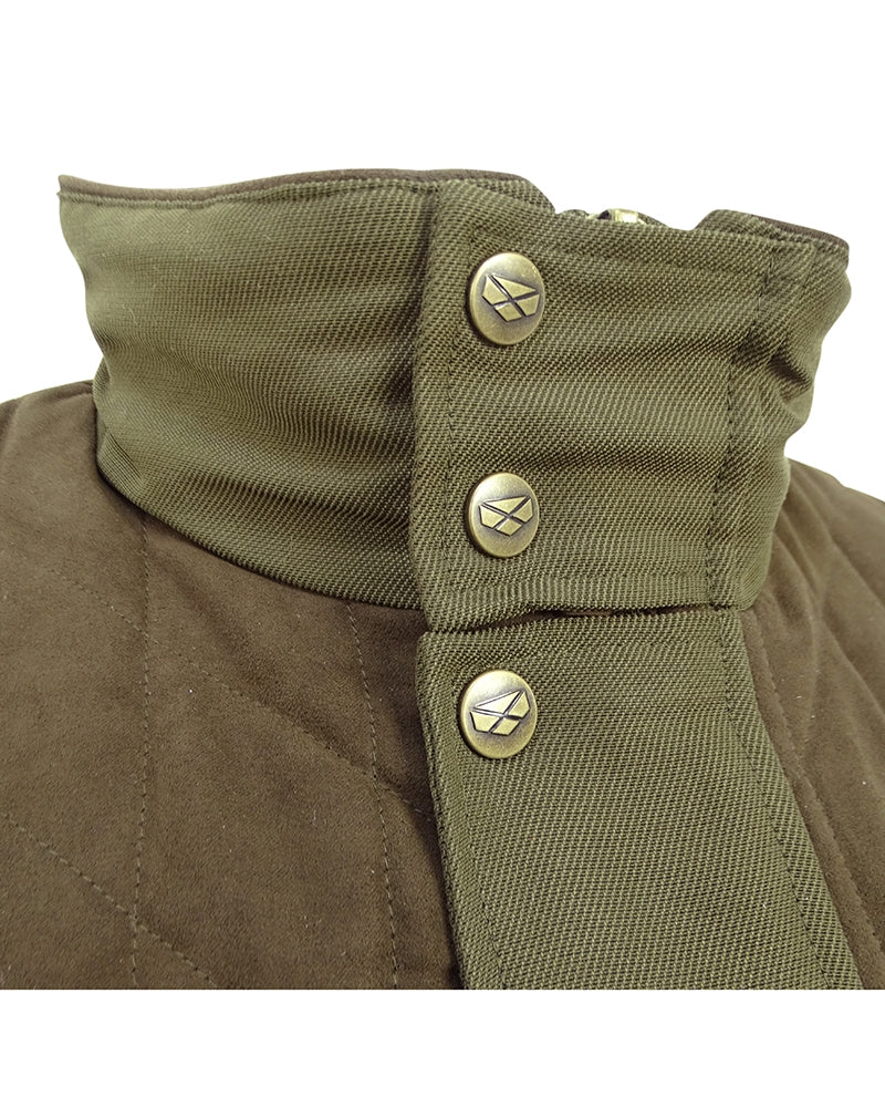 Hoggs Of Fife Kincraig Field Waistcoat Olive Green