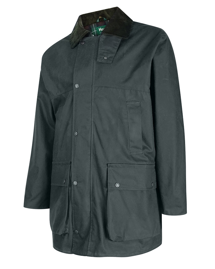 Hoggs Of Fife Woodsman Waxed Jacket Olive