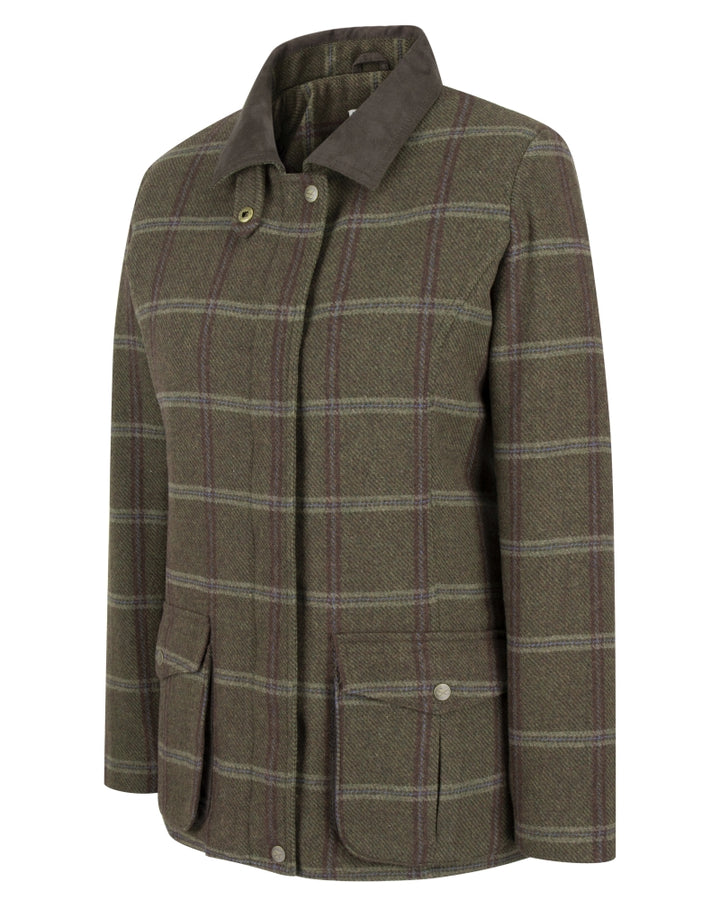 Hoggs Of Fife Musselburgh Ladies Tweed Field Coat Bracken Tweed