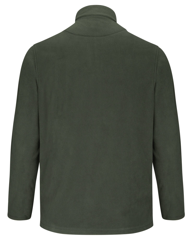 Hoggs Of Fife Islander 1/4 Zip Micro-Fleece Shirt Dark Green