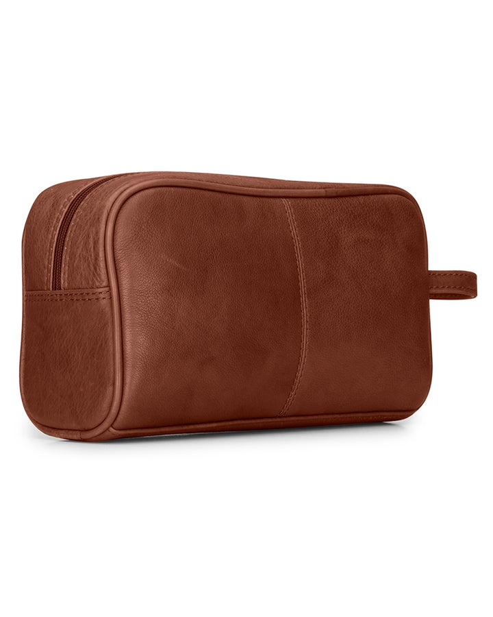 Hoggs Of Fife Monarch Leather Wash Bag Whisky