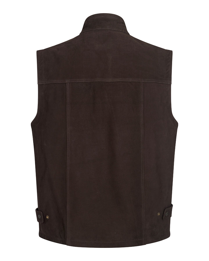 Hoggs Of Fife Lomond II Leather Waistcoat Chocolate