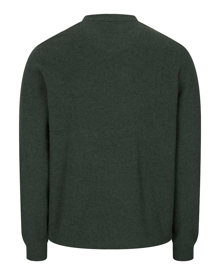 Hoggs Of Fife Stonehaven Crew Neck Pullover Pine