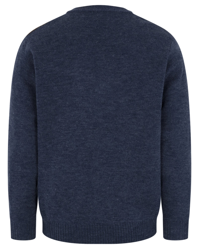 Hoggs Of Fife Melrose II V-Neck Pullover Storm Blue