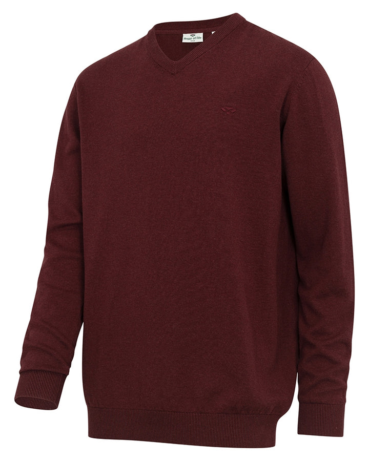 Hoggs Of Fife Stirling II LS Pullover Berry Red